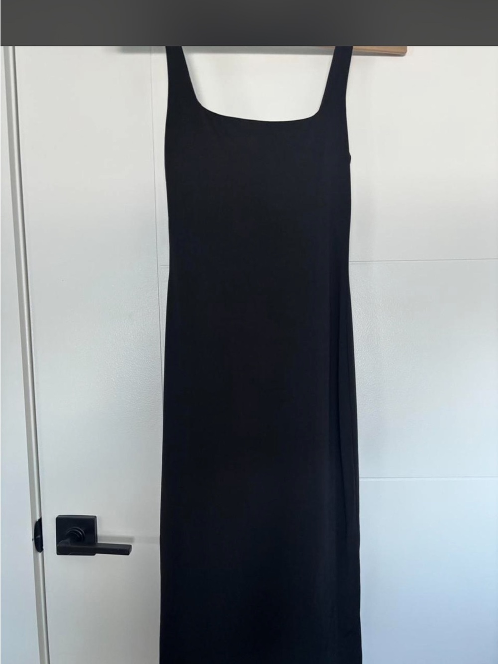 Classic Black Square-Neck Bodycon Dress - Women